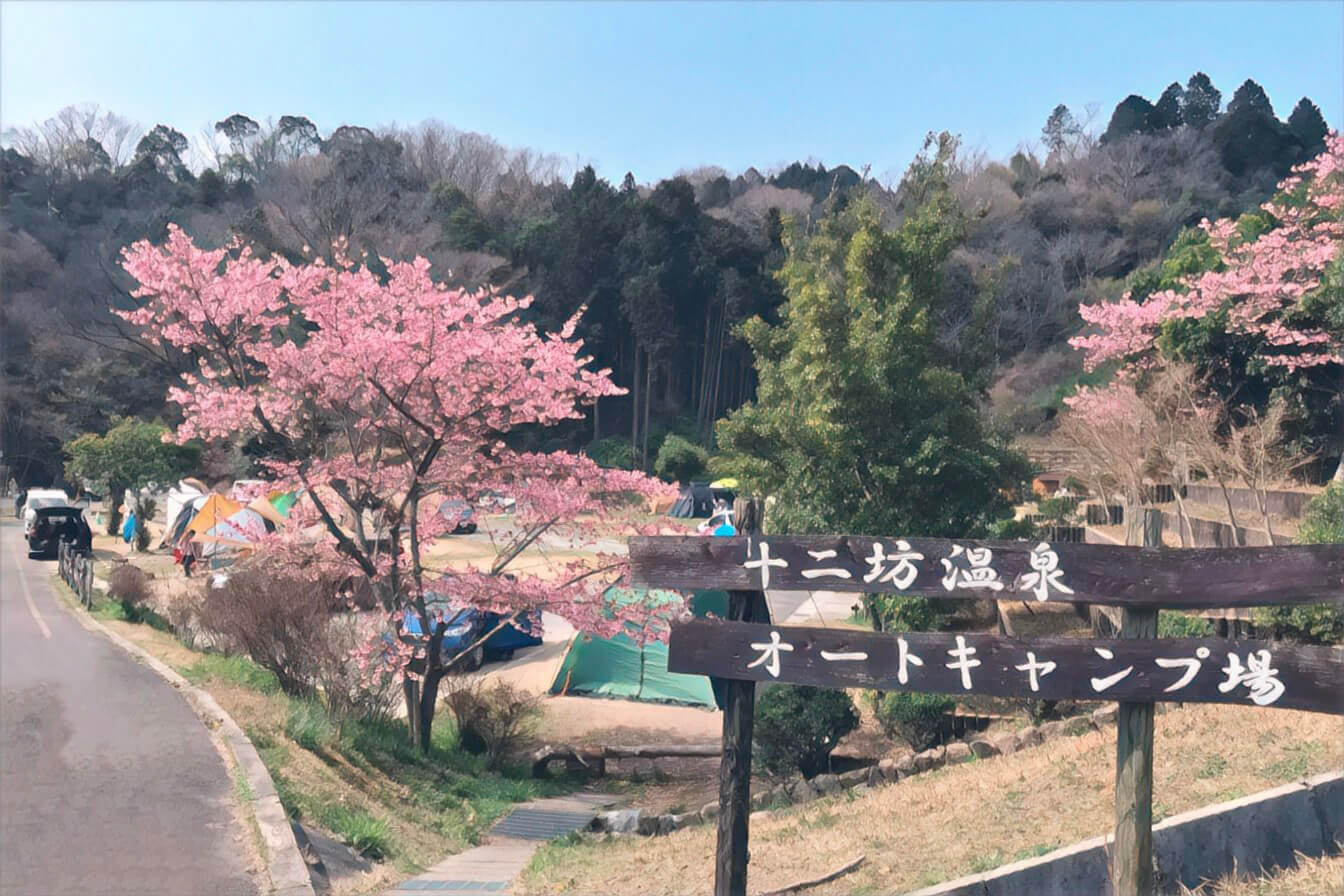 十二坊温泉 オートキャンプ場01